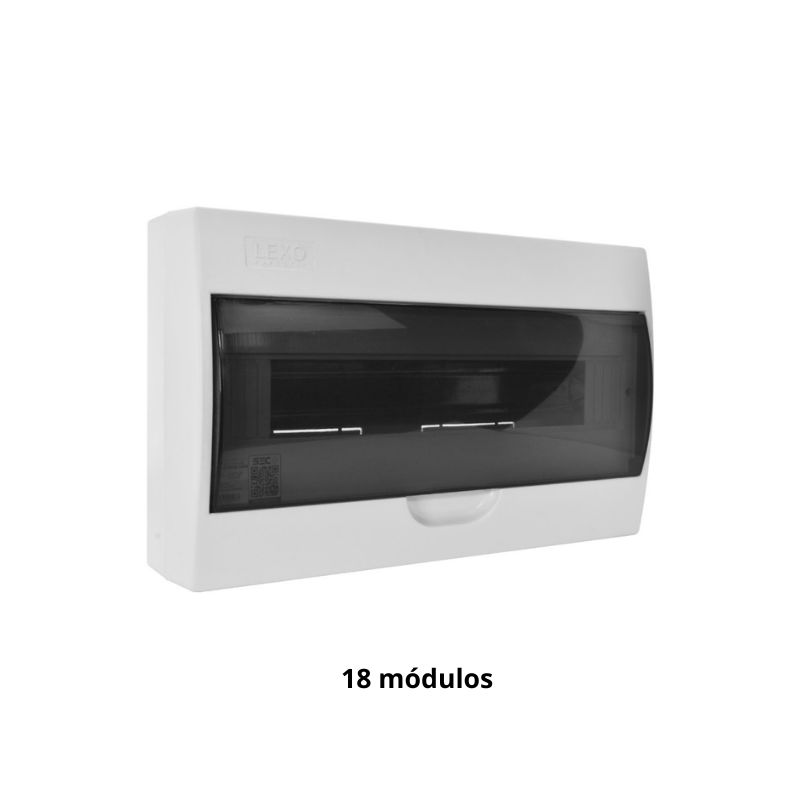 TABLERO PLASTICO 18 MODULOS SOBREPUESTO