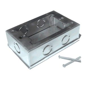 CAJA CHUQUI 118MMx76MMx40MM ZINCADA C/CONOS