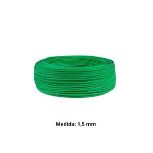 CABLE LIBRE HALOGENO 1,5MM VERDE H07Z1-K