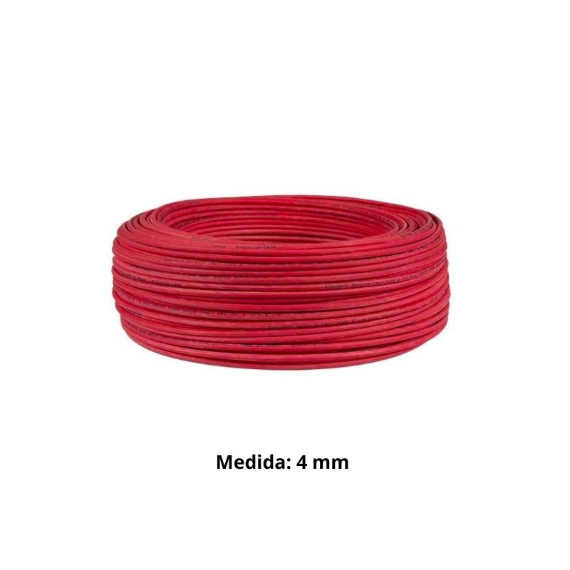 CABLE LIBRE HALOGENO 4 MM ROJO H07Z1-K