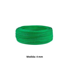 CABLE LIBRE HALOGENO 4 MM VERDE H07Z1-K