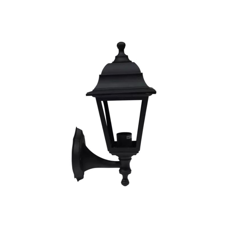 FAROL MURAL INFERIOR E/27 NEGRO