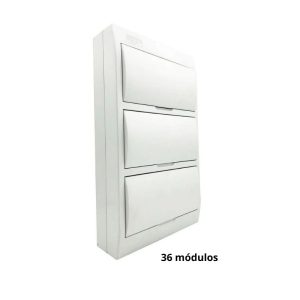TABLERO PLASTICO 36 MODULOS SOBREPUESTO