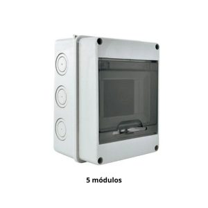 TABLERO PLASTICO 5 MODULOS SOBREPUESTO