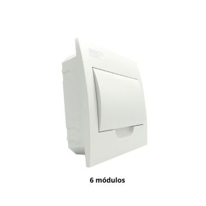 TABLERO PLASTICO 6 MODULOS EMBUTIDO