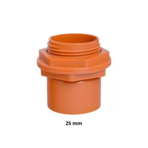 TERMINAL CON TUERCA 25MM PVC