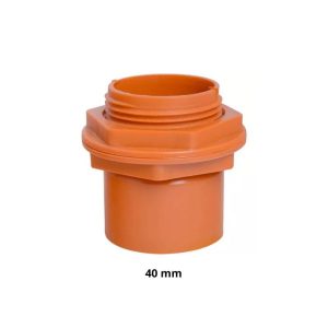 TERMINAL CON TUERCA 40MM PVC